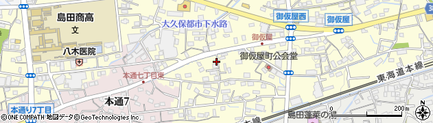 静岡県島田市御仮屋町7604周辺の地図