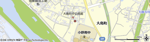 兵庫県小野市大島町616周辺の地図