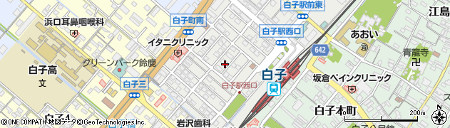 三重県鈴鹿市白子駅前周辺の地図