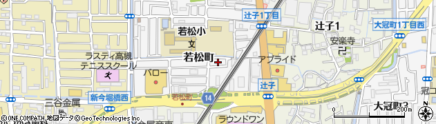 大阪府高槻市若松町39周辺の地図