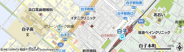 三重県鈴鹿市白子駅前36周辺の地図