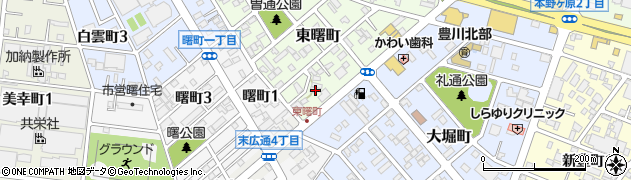 愛知県豊川市東曙町12周辺の地図