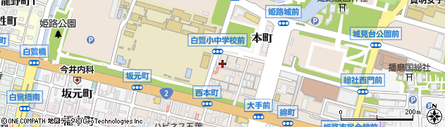 兵庫県姫路市本町71周辺の地図