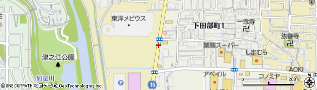 下田部周辺の地図