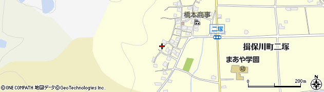 兵庫県たつの市揖保川町二塚61周辺の地図
