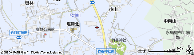 愛知県蒲郡市竹谷町井ノ上30周辺の地図