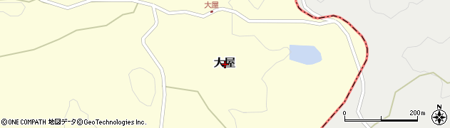 岡山県赤磐市大屋周辺の地図