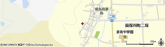 兵庫県たつの市揖保川町二塚488周辺の地図