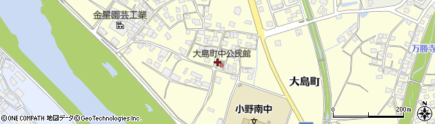 兵庫県小野市大島町646周辺の地図