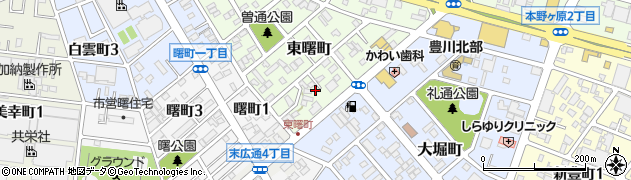 愛知県豊川市東曙町18周辺の地図