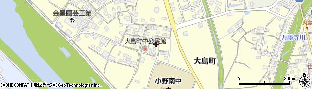 兵庫県小野市大島町666周辺の地図