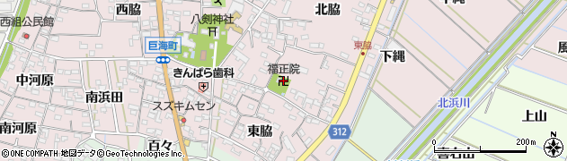 福正院周辺の地図