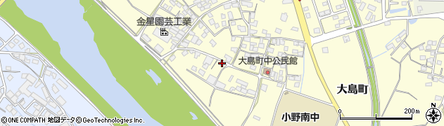 兵庫県小野市大島町820-2周辺の地図