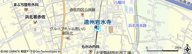遠州岩水寺駅周辺の地図