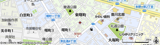 愛知県豊川市東曙町16周辺の地図