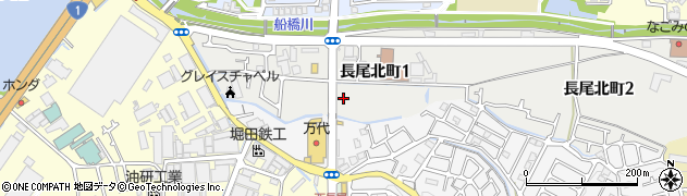 大阪府枚方市長尾北町1丁目周辺の地図