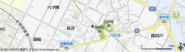 愛知県西尾市吉良町木田祐言109周辺の地図