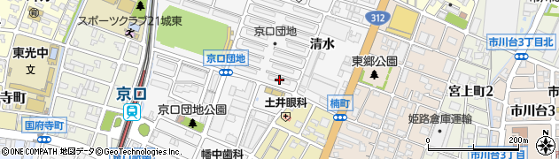 兵庫県姫路市城東町清水10周辺の地図