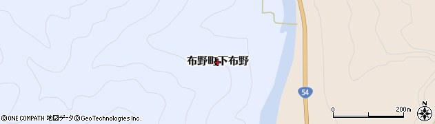 広島県三次市布野町下布野周辺の地図