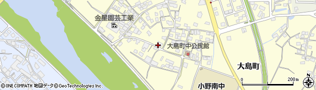 兵庫県小野市大島町820-1周辺の地図