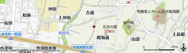 愛知県蒲郡市五井町高立野周辺の地図