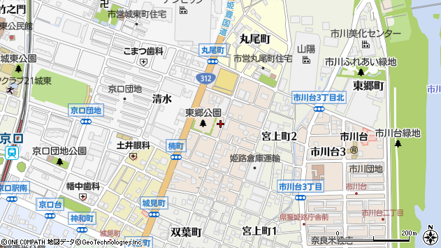 〒670-0826 兵庫県姫路市楠町の地図