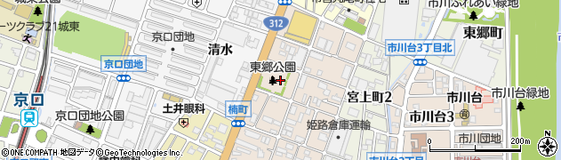 東郷公園周辺の地図