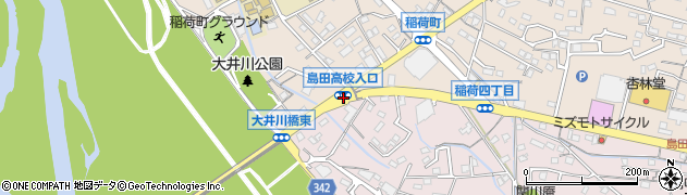島田高入口周辺の地図
