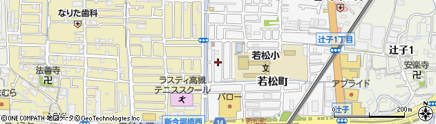 大阪府高槻市若松町28周辺の地図