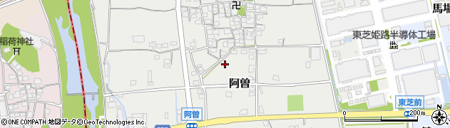 兵庫県太子町（揖保郡）阿曽周辺の地図