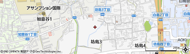 大阪府箕面市坊島3丁目周辺の地図