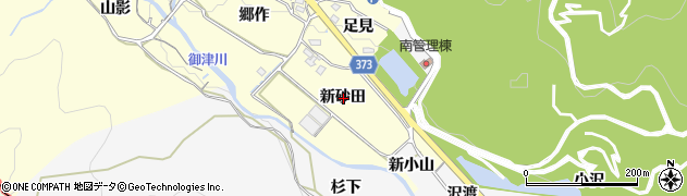 愛知県豊川市御津町金野新砂田周辺の地図
