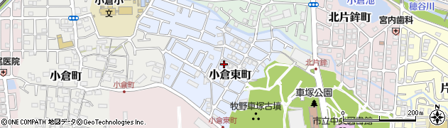 大阪府枚方市小倉東町周辺の地図