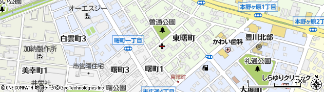 愛知県豊川市東曙町95周辺の地図