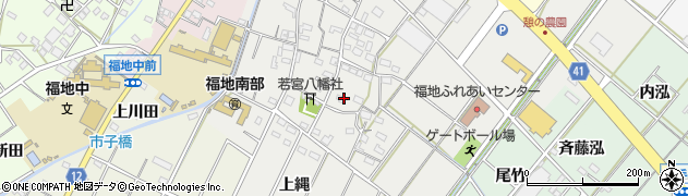 愛知県西尾市斉藤町（下側）周辺の地図
