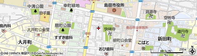 静岡県島田市幸町周辺の地図