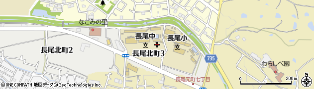 大阪府枚方市長尾北町3丁目周辺の地図