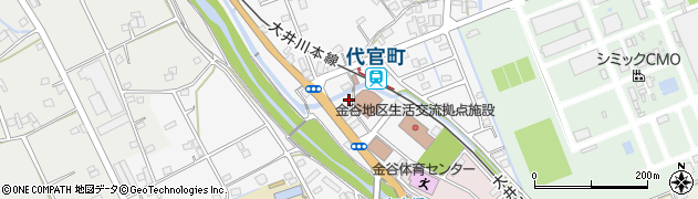 静岡県島田市金谷代官町周辺の地図
