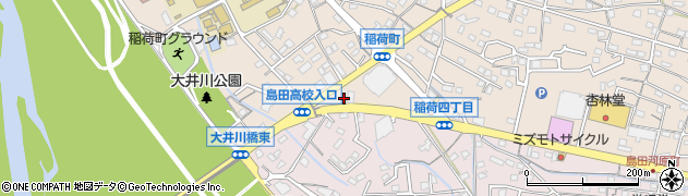 ファミリーマート島田稲荷店周辺の地図