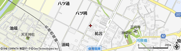 愛知県西尾市吉良町木田祐言17周辺の地図