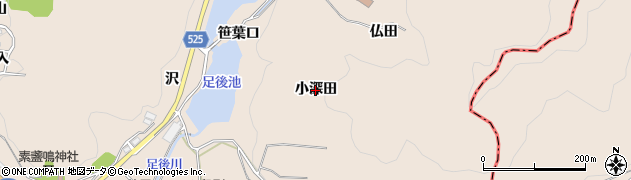 愛知県幸田町（額田郡）深溝（小深田）周辺の地図