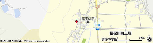兵庫県たつの市揖保川町二塚94周辺の地図