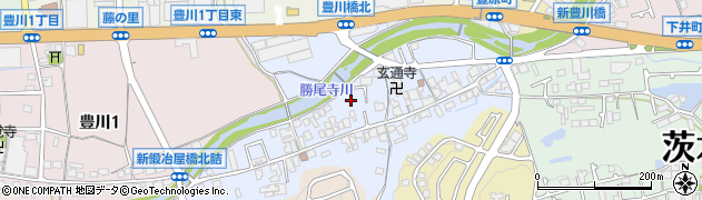 大阪府茨木市宿川原町周辺の地図