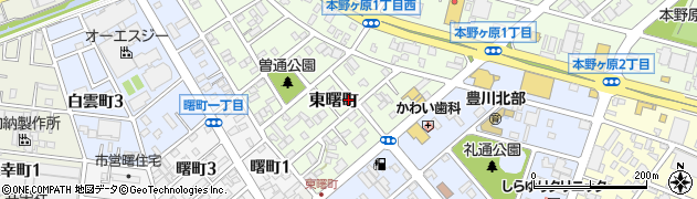 愛知県豊川市東曙町78周辺の地図