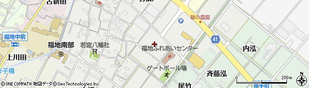 愛知県西尾市斉藤町前田周辺の地図