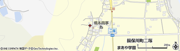 兵庫県たつの市揖保川町二塚96周辺の地図