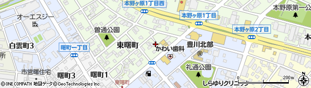愛知県豊川市東曙町50周辺の地図