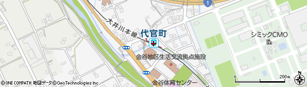 代官町駅周辺の地図