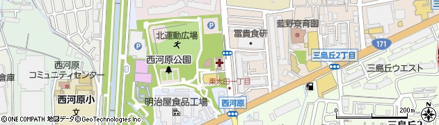 茨木市消防署西河原分署周辺の地図
