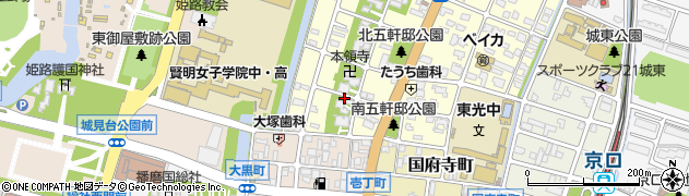 兵庫県姫路市五軒邸1丁目周辺の地図
